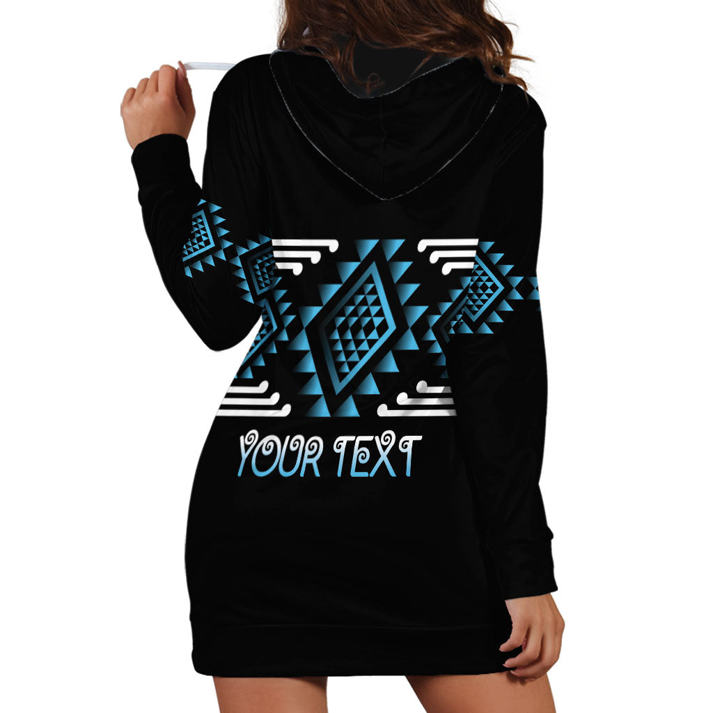 Aotearoa Atua Ranginui Personalised Hoodie Dress Maori Sky Father Taniko Motifs LT14 - Polynesian Pride