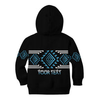 Aotearoa Atua Ranginui Personalised Kid Hoodie Maori Sky Father Taniko Motifs LT14 - Polynesian Pride