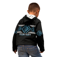 Aotearoa Atua Ranginui Personalised Kid Hoodie Maori Sky Father Taniko Motifs LT14 - Polynesian Pride