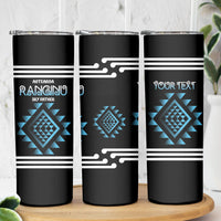 Aotearoa Atua Ranginui Personalised Skinny Tumbler Maori Sky Father Taniko Motifs LT14 - Polynesian Pride