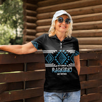 Aotearoa Atua Ranginui Personalised Women Polo Shirt Maori Sky Father Taniko Motifs LT14 - Polynesian Pride