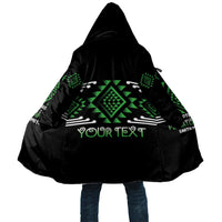 Aotearoa Atua Papatuanuku Personalised Cloak Maori Earth Mother Taniko Motifs LT14 Unisex Green - Polynesian Pride