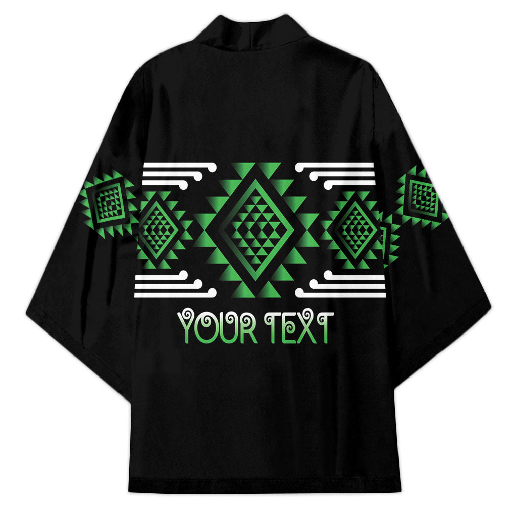 Aotearoa Atua Papatuanuku Personalised Kimono Maori Earth Mother Taniko Motifs LT14 - Polynesian Pride