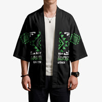 Aotearoa Atua Papatuanuku Personalised Kimono Maori Earth Mother Taniko Motifs LT14 - Polynesian Pride