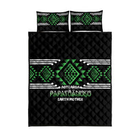 Aotearoa Atua Papatuanuku Quilt Bed Set Maori Earth Mother Taniko Motifs LT14 - Polynesian Pride