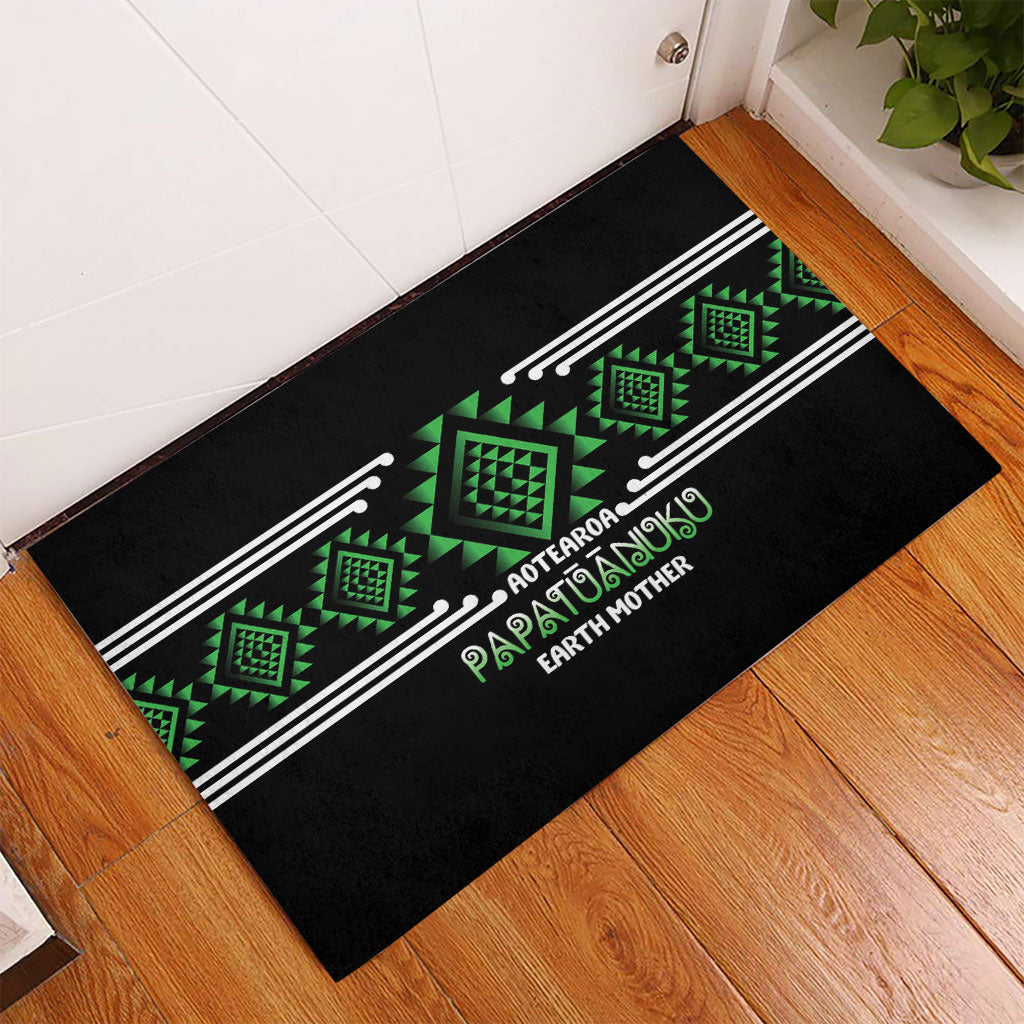 Aotearoa Atua Papatuanuku Rubber Doormat Maori Earth Mother Taniko Motifs LT14 - Polynesian Pride
