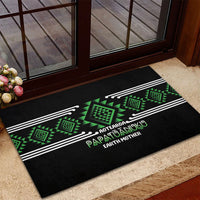 Aotearoa Atua Papatuanuku Rubber Doormat Maori Earth Mother Taniko Motifs LT14 - Polynesian Pride