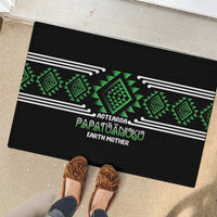 Aotearoa Atua Papatuanuku Rubber Doormat Maori Earth Mother Taniko Motifs LT14 - Polynesian Pride