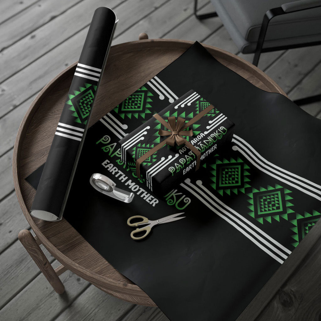 Aotearoa Atua Papatuanuku Wrapping Paper Maori Earth Mother Taniko Motifs LT14 - Polynesian Pride