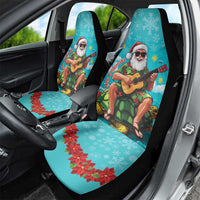 Hawaii Christmas Car Seat Cover Mele Kalikimaka Poinsettia Lei - Cyan LT14 - Polynesian Pride