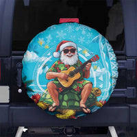 Hawaii Christmas Spare Tire Cover Mele Kalikimaka Poinsettia Lei Polynesian - Blue LT14 - Polynesian Pride