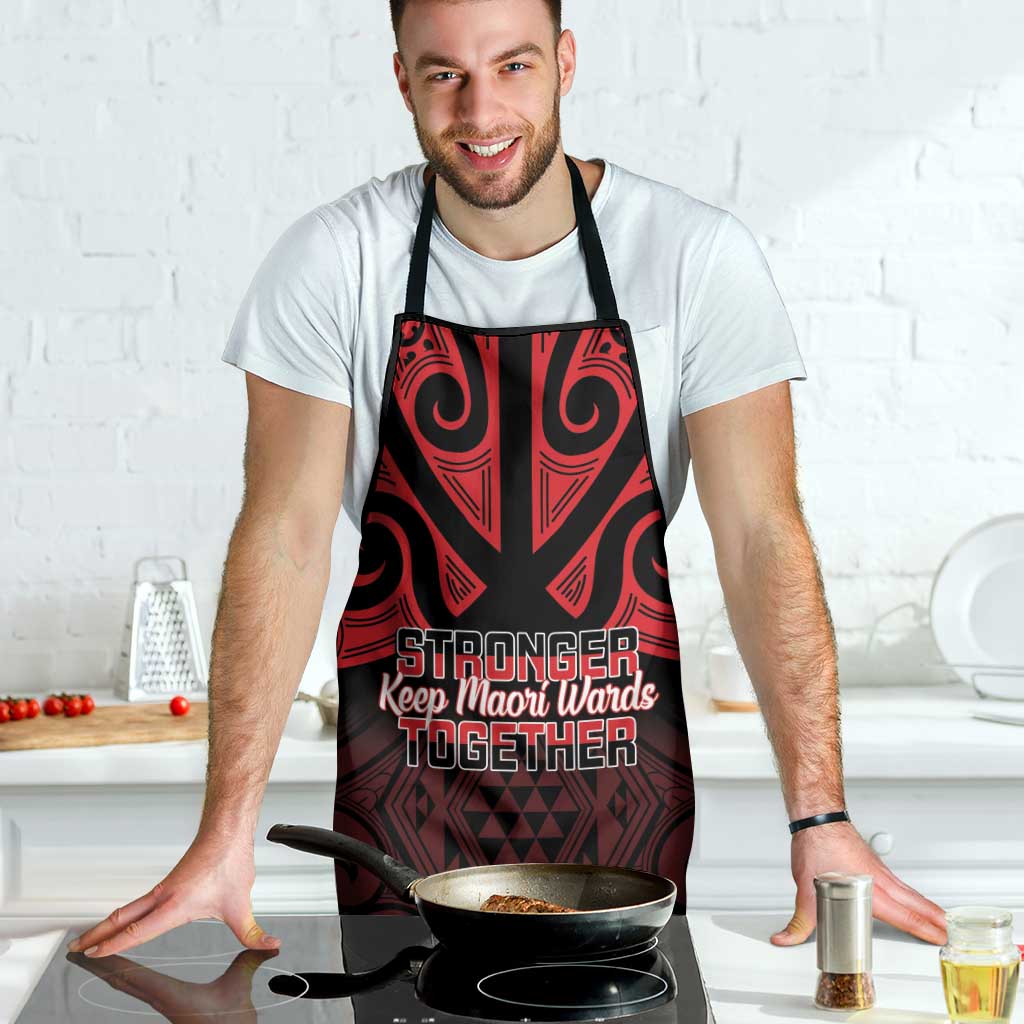Keep Maori Wards New Zealand Apron Stronger Together Aotearoa Taniko - Polynesian Pride