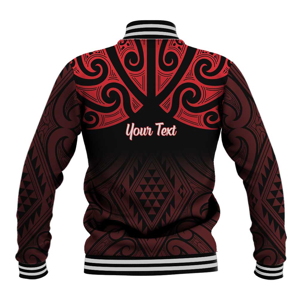 Personalised Keep Maori Wards New Zealand Baseball Jacket Stronger Together Aotearoa Taniko LT14 - Polynesian Pride