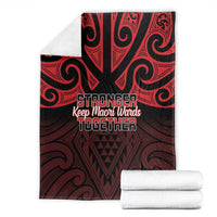 Keep Maori Wards New Zealand Blanket Stronger Together Aotearoa Taniko - Polynesian Pride