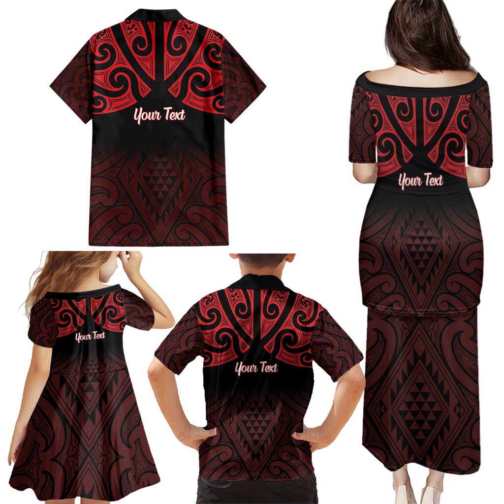 Personalised Keep Maori Wards New Zealand Family Matching Puletasi and Hawaiian Shirt Stronger Together Aotearoa Taniko LT14 - Polynesian Pride