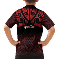 Personalised Keep Maori Wards New Zealand Kid Hawaiian Shirt Stronger Together Aotearoa Taniko LT14 - Polynesian Pride