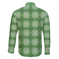 Green Hawaiian Quilt Family Matching Short Sleeve Bodycon Dress and Hawaiian Shirt Hawaii Pineapple Monstera Palaka Motifs LT14 - Polynesian Pride