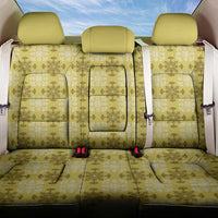 Yellow Hawaiian Quilt Back Car Seat Cover Hawaii Pineapple Monstera Palaka Motifs - Polynesian Pride