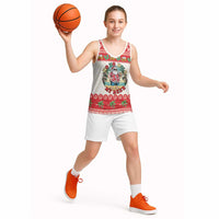 Mele Kalikimaka Hawaii Basketball Jersey Funny Beer-Loving Santa Hawaiian Tropical LT14 - Polynesian Pride
