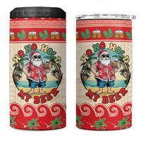 Mele Kalikimaka Hawaii 4 in 1 Can Cooler Tumbler Funny Beer-Loving Santa Hawaiian Tropical LT14 One Size: 16 oz Red - Polynesian Pride