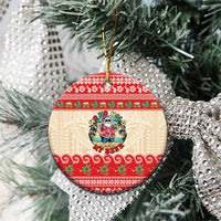 Mele Kalikimaka Hawaii Ceramic Ornament Funny Beer-Loving Santa Hawaiian Tropical LT14 - Polynesian Pride
