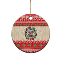 Mele Kalikimaka Hawaii Ceramic Ornament Funny Beer-Loving Santa Hawaiian Tropical LT14 - Polynesian Pride