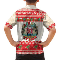 Mele Kalikimaka Hawaii Family Matching Puletasi and Hawaiian Shirt Funny Beer-Loving Santa Hawaiian Tropical LT14 - Polynesian Pride