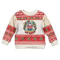 Mele Kalikimaka Hawaii Kid Ugly Christmas Sweater Funny Beer-Loving Santa Hawaiian Tropical LT14 Kid Red - Polynesian Pride