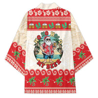 Mele Kalikimaka Hawaii Kimono Funny Beer-Loving Santa Hawaiian Tropical LT14 - Polynesian Pride