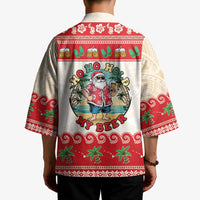 Mele Kalikimaka Hawaii Kimono Funny Beer-Loving Santa Hawaiian Tropical LT14 - Polynesian Pride