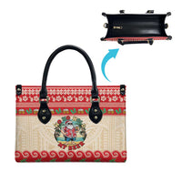 Mele Kalikimaka Hawaii Leather Bag Funny Beer-Loving Santa Hawaiian Tropical - Polynesian Pride