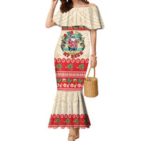 Mele Kalikimaka Hawaii Mermaid Dress Funny Beer-Loving Santa Hawaiian Tropical LT14 Women Red - Polynesian Pride