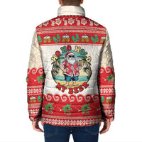Mele Kalikimaka Hawaii Padded Jacket Funny Beer-Loving Santa Hawaiian Tropical LT14 - Polynesian Pride