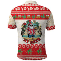 Mele Kalikimaka Hawaii Polo Shirt Funny Beer-Loving Santa Hawaiian Tropical LT14 - Polynesian Pride