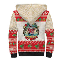 Mele Kalikimaka Hawaii Sherpa Hoodie Funny Beer-Loving Santa Hawaiian Tropical LT14 - Polynesian Pride