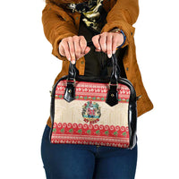 Mele Kalikimaka Hawaii Shoulder Handbag Funny Beer-Loving Santa Hawaiian Tropical LT14 One Size Red - Polynesian Pride