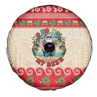 Mele Kalikimaka Hawaii Spare Tire Cover Funny Beer-Loving Santa Hawaiian Tropical LT14 - Polynesian Pride