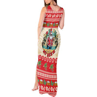 Mele Kalikimaka Hawaii Tank Maxi Dress Funny Beer-Loving Santa Hawaiian Tropical LT14 - Polynesian Pride