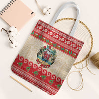 Mele Kalikimaka Hawaii Tote Bag Funny Beer-Loving Santa Hawaiian Tropical - Polynesian Pride