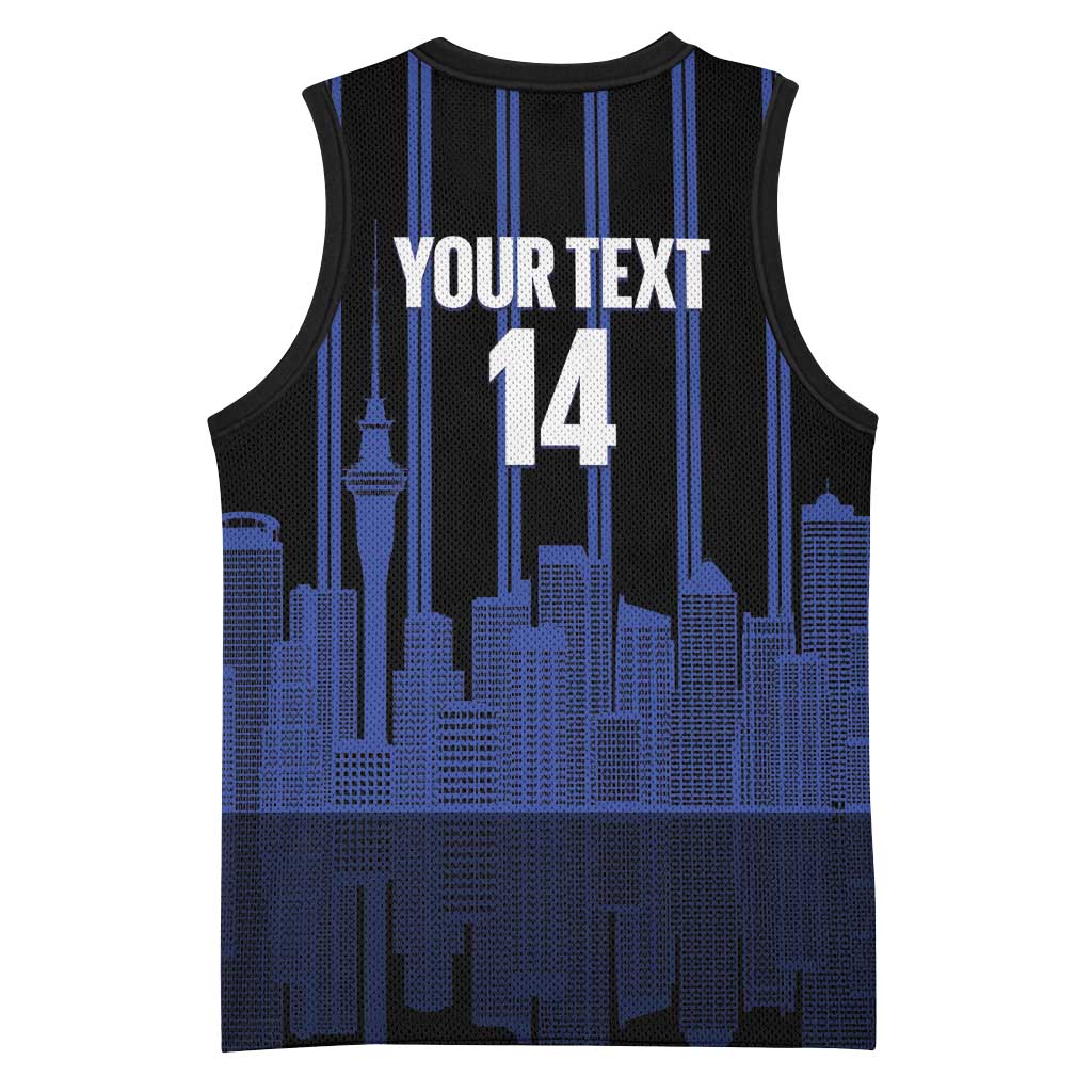New Zealand Auckland Football Custom Basketball Jersey Go City of Sails Est 2025 LT14 - Polynesian Pride