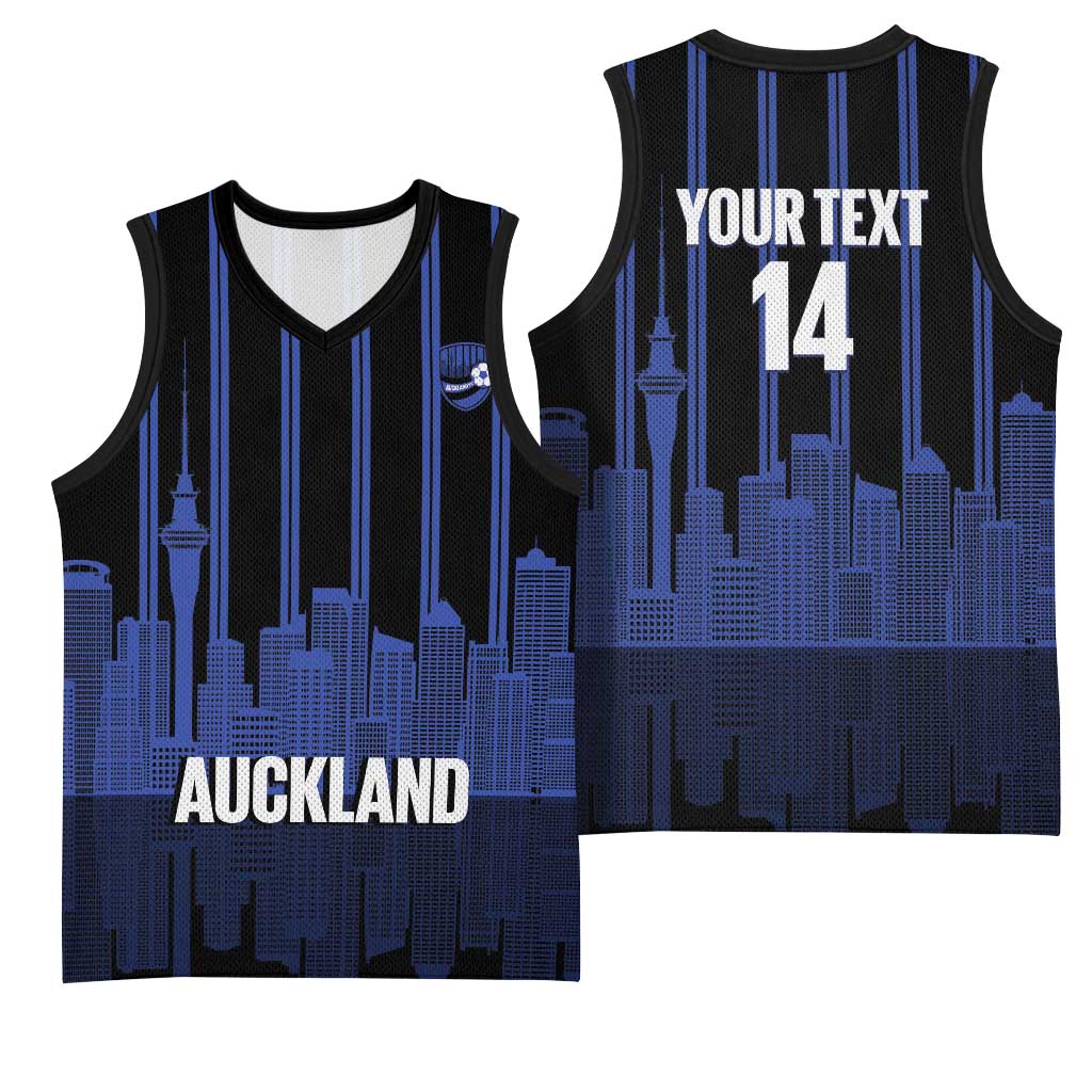 New Zealand Auckland Football Custom Basketball Jersey Go City of Sails Est 2025 LT14 - Polynesian Pride