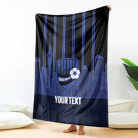 New Zealand Auckland Football Custom Blanket Go City of Sails Est 2025 LT14 - Polynesian Pride