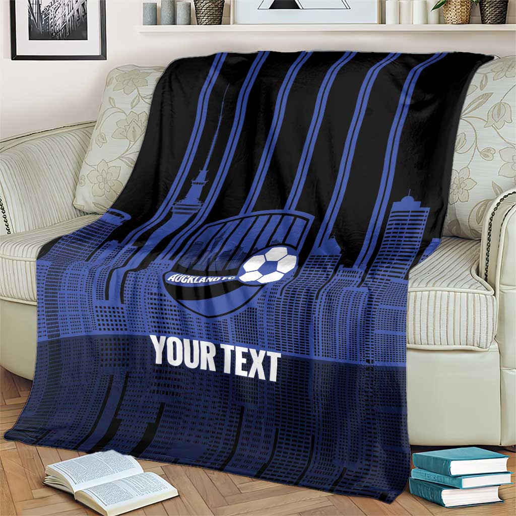 New Zealand Auckland Football Custom Blanket Go City of Sails Est 2025 LT14 - Polynesian Pride