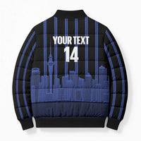 New Zealand Auckland Football Custom Bomber Puffer Jacket Go City of Sails Est 2025 LT14 - Polynesian Pride