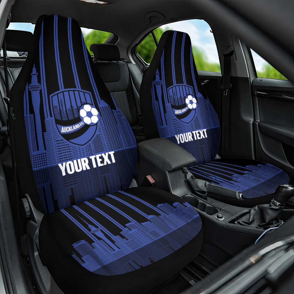 New Zealand Auckland Football Custom Car Seat Cover Go City of Sails Est 2025 LT14 One Size Black - Polynesian Pride