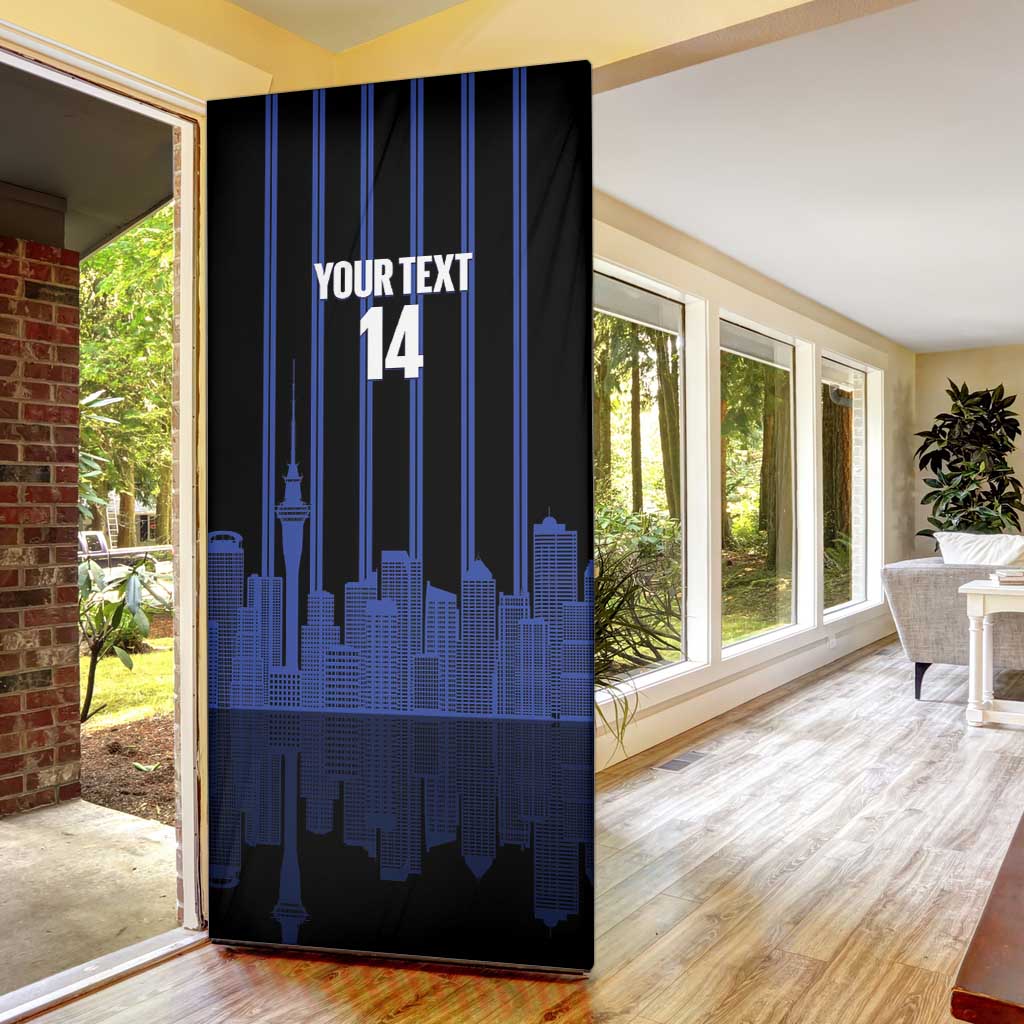 New Zealand Auckland Football Custom Door Cover Go City of Sails Est 2025 LT14 - Polynesian Pride