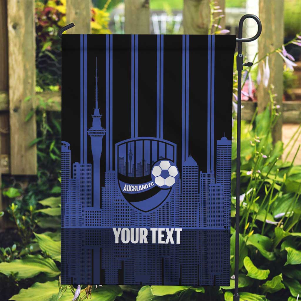 New Zealand Auckland Football Custom Garden Flag Go City of Sails Est 2025 LT14 Garden Flag Black - Polynesian Pride
