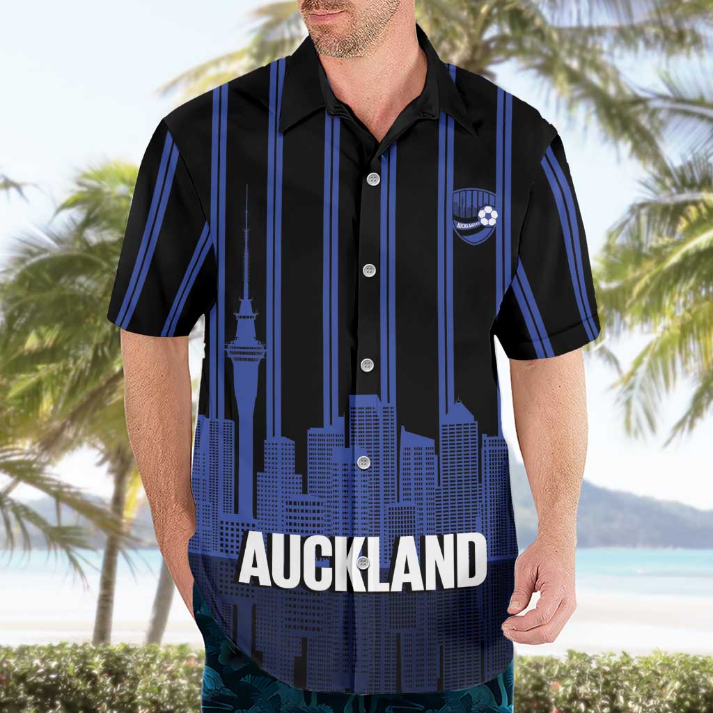 New Zealand Auckland Football Custom Hawaiian Shirt Go City of Sails Est 2025 LT14 - Polynesian Pride