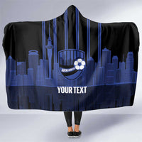 New Zealand Auckland Football Custom Hooded Blanket Go City of Sails Est 2025 LT14 One Size Black - Polynesian Pride