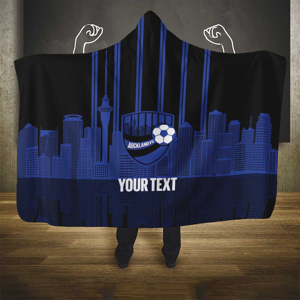 New Zealand Auckland Football Custom Hooded Blanket Go City of Sails Est 2025 LT14 - Polynesian Pride